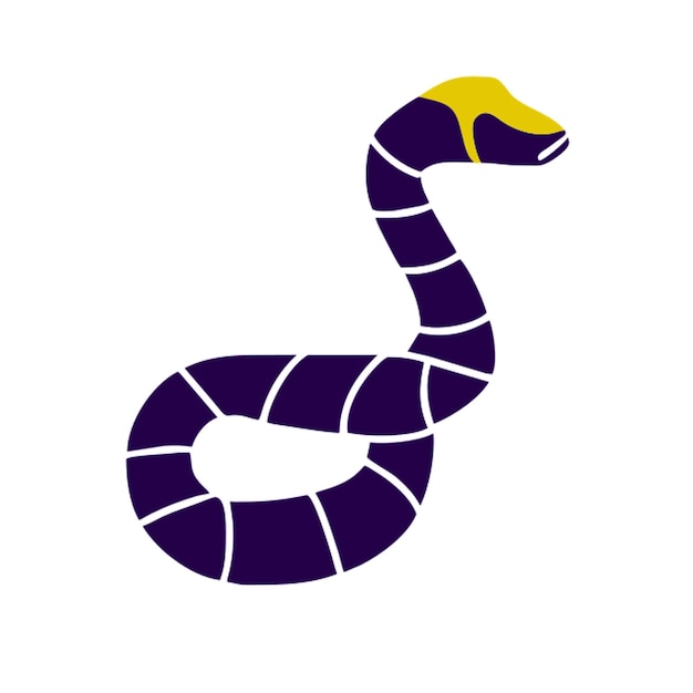 aesculapian snake purple icon