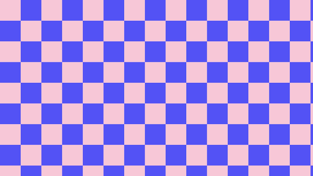 Aesthetic blue and pink checkerboard gingham checkers wallpaper illustration perfect for wallpaper backdrop postcard background banner