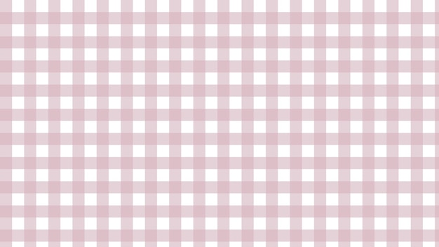 Aesthetic cute pastel pink gingham checkerboard plaid tartan pattern background wallpaper