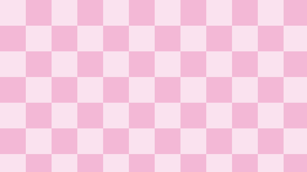 Aesthetic pink checkers gingham plaid checkerboard wallpaper illustration perfect for wallpaper backdrop postcard background