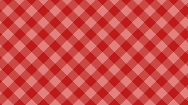 Aesthetic red diagonal gingham checkers plaid checkerboard wallpaper illustration perfect for wallpaper backdrop background banner cover