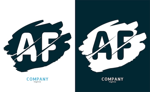 AF letter logo vector design template NEW