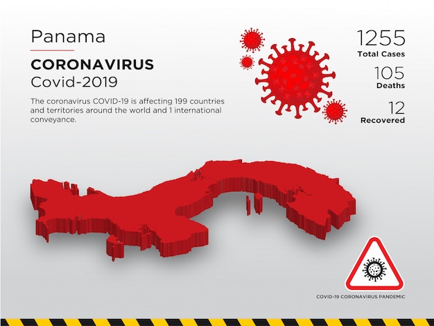 Affected Country of Coronavirus Disease Design Template