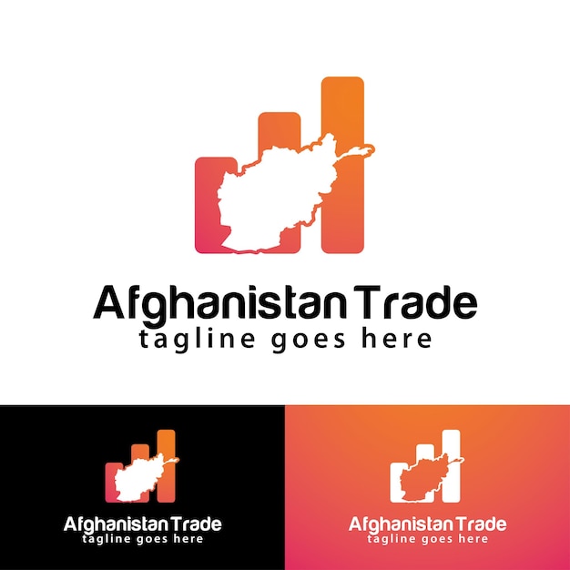 Afghanistan Trade logo design template