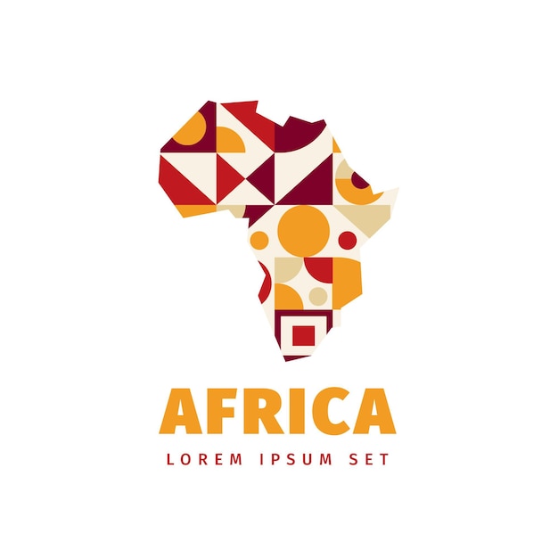 Africa map logo