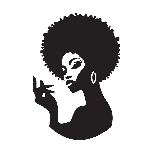 Vector africa woman svg