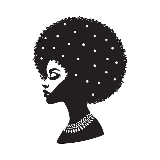 Vector africa woman svg