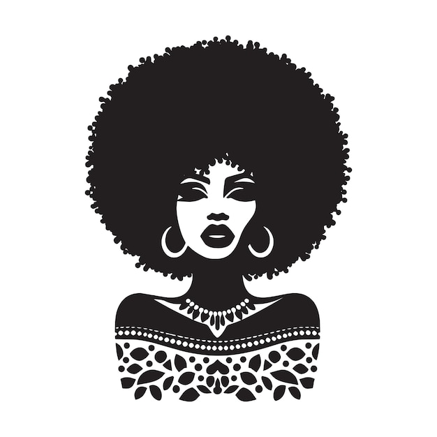 Vector africa woman svg