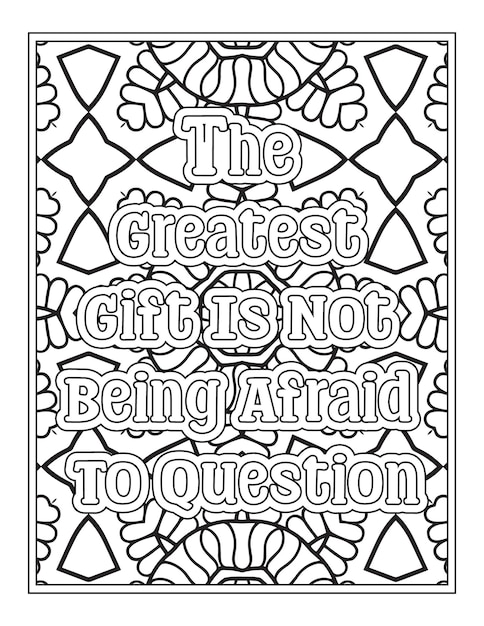 African American Black Girl Quotes Coloring Pages Kdp Interior