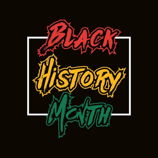 African American black history month 2023 celebration vector illustration