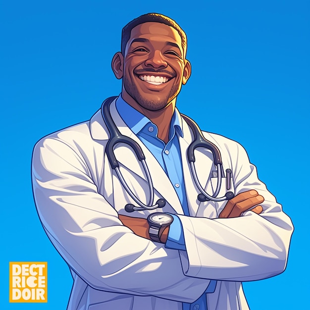 African American Male Doctor in His 40s Performing a Checkup