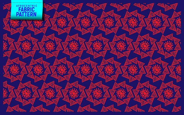 African fabric pattern wallpaper vector