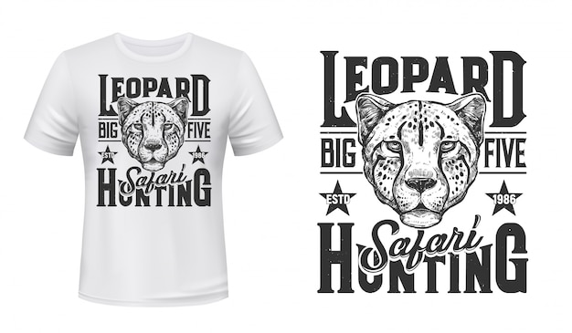 African Safari  print, leopard panther