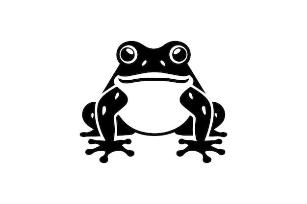 Vector african tree toad icon