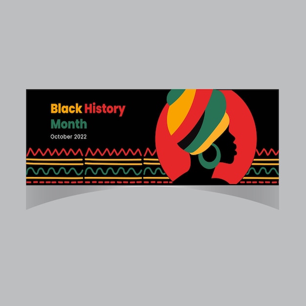 AfricanAmericans Black history month lettering with colorful triangle pattern background vector ill