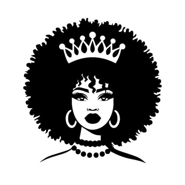 Afro Woman Svg