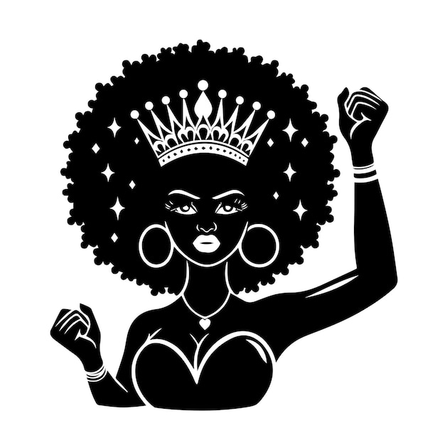 Afro Woman Svg