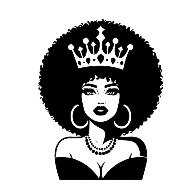 Afro Woman Svg