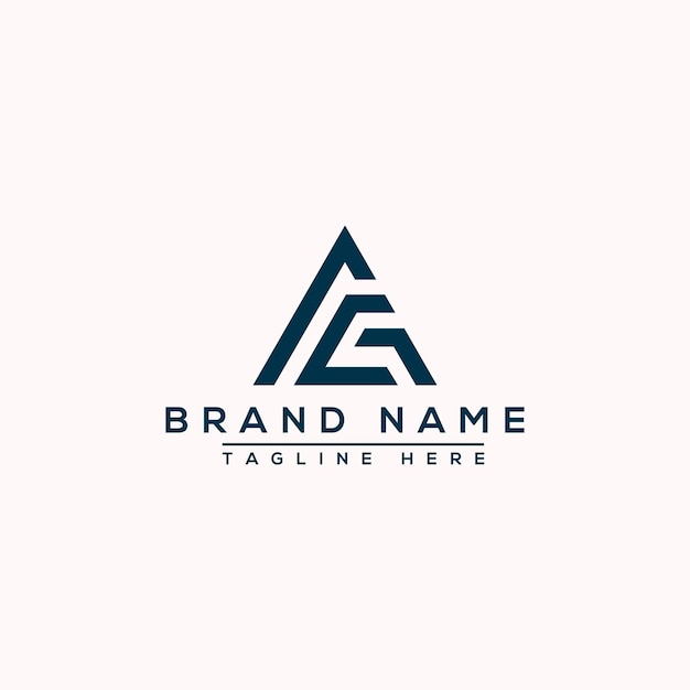 AG Logo Design Template Vector Graphic Branding Element