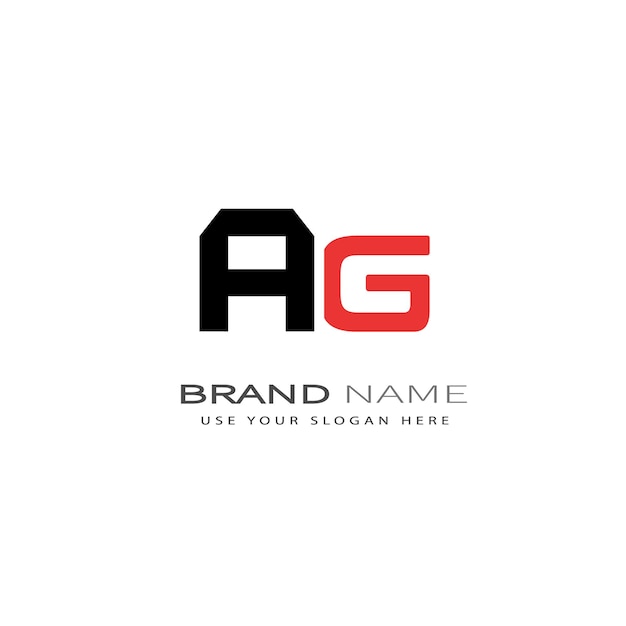 Vector ag520 letter ag logo design