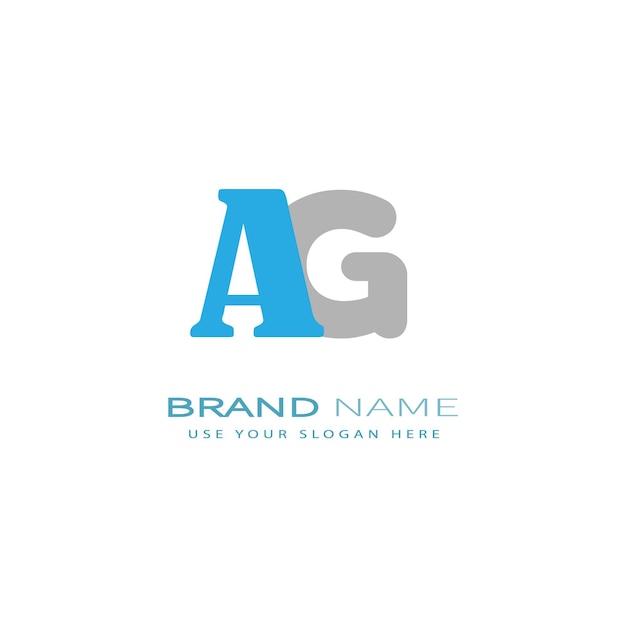 AG521 letter AG logo design