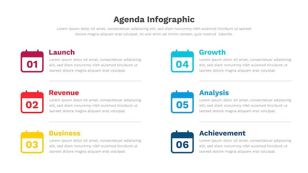 Vector aganda infographic template