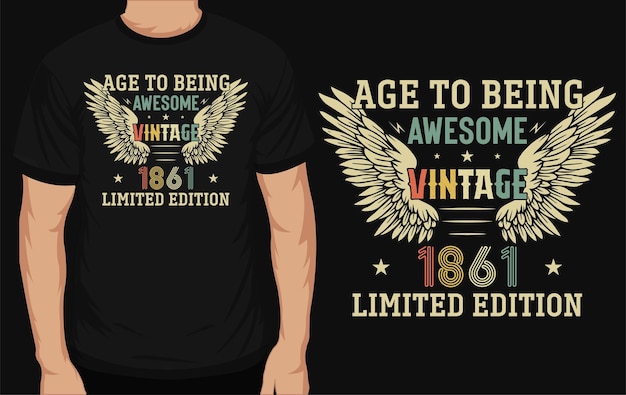 Age to born awesome vintages gaming tshirt design