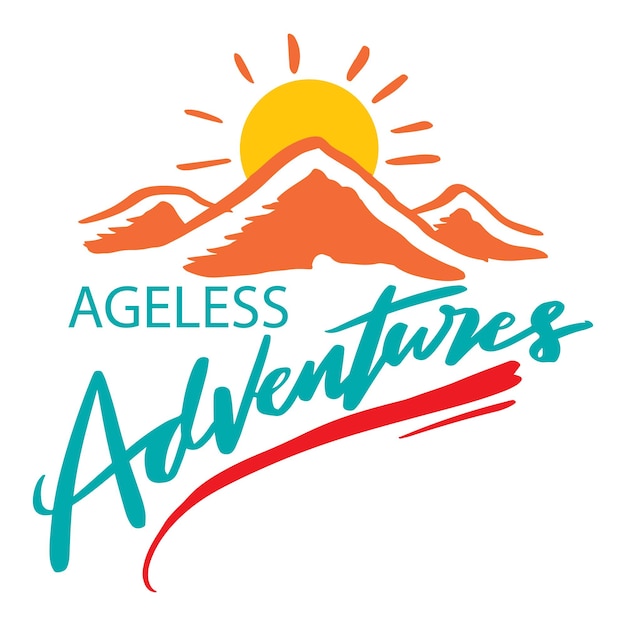 Ageless adventure logo concept design.