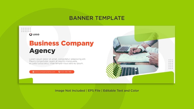 Agency business company social media facebook cover or banner template