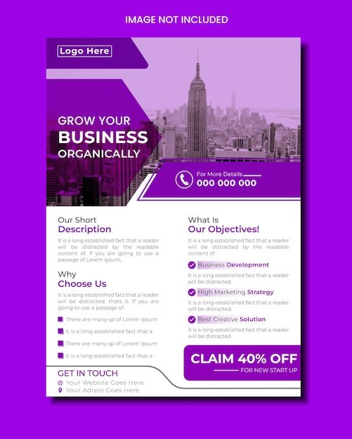 Agency business flyer template