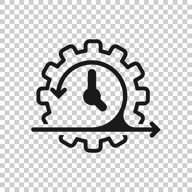 Agile icon in flat style Flexible vector illustration on white isolated background Arrow cycle business concept