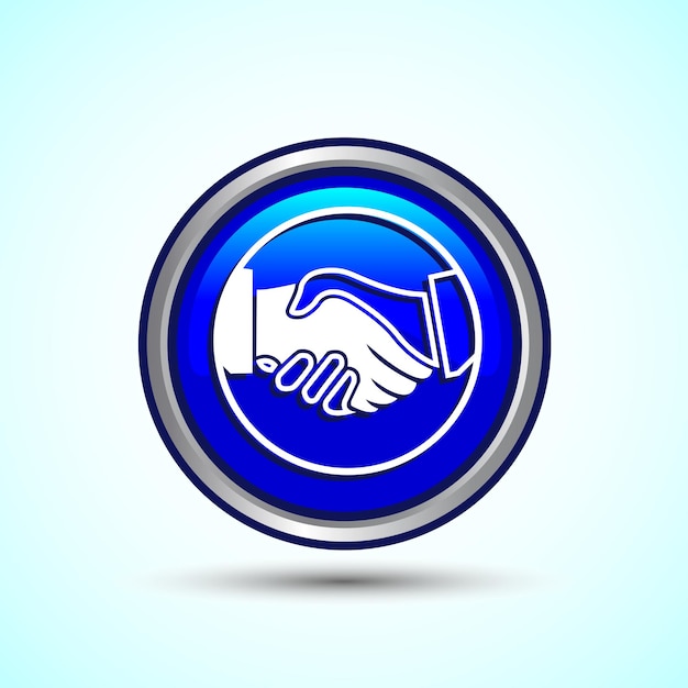 Vector agreement icon button design illustration