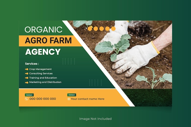 Agricultural Services And Organic Food YouTube Video Thumbnail Design Lawn Care Garden Cover Post