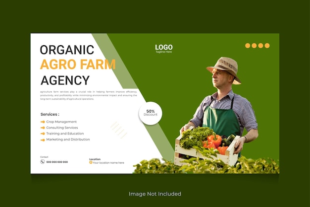 Agricultural Services And Organic Food YouTube Video Thumbnail Design Lawn Care Garden Cover Post