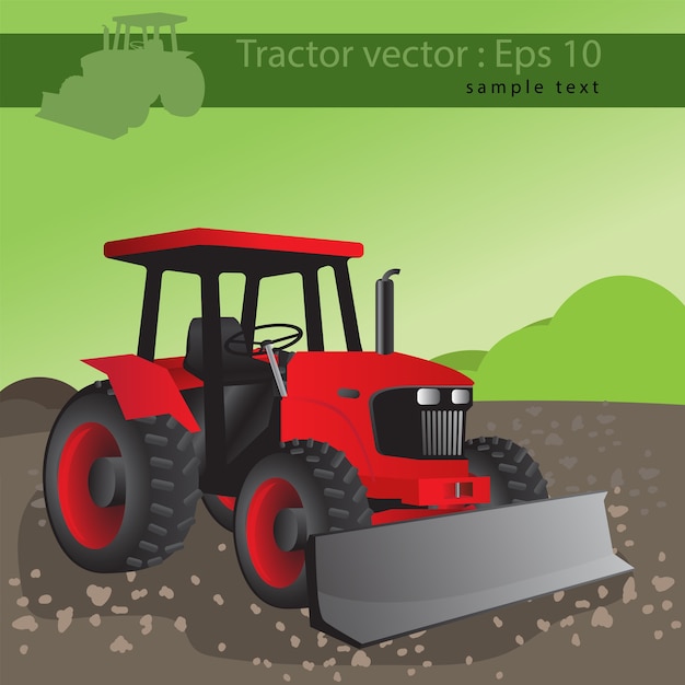 Agricultural tractor, transport for farm