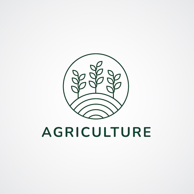 Agriculture concept logo template