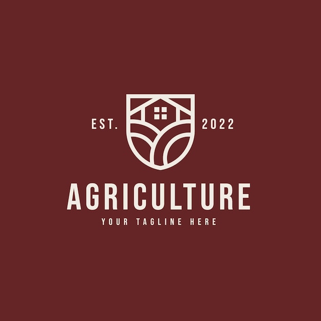 Agriculture Farm Barn Logo Template Vector Illustration