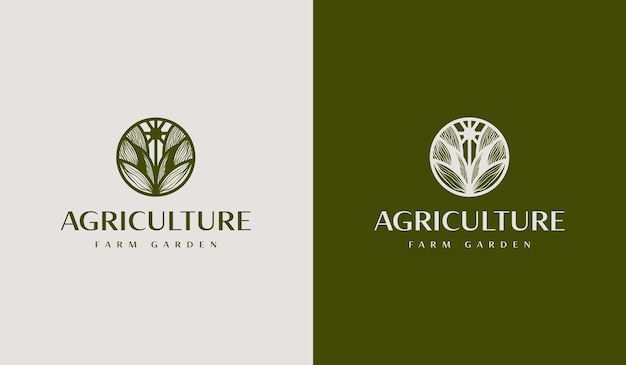 Agriculture Farm Logo Universal creative premium symbol Vector sign icon logo template Vector illustration