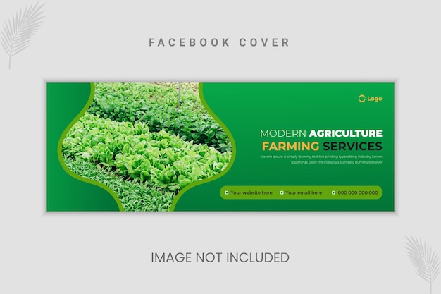 Vector agriculture farming or lawn garden services and web banner design template