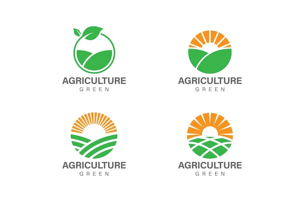 Agriculture logo collection