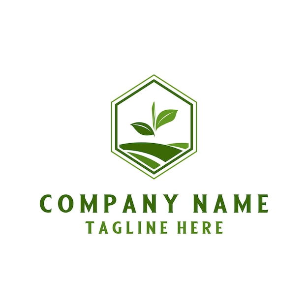 agriculture logo design. theme of plant seeds, agriculture, nurseries, nature conservation