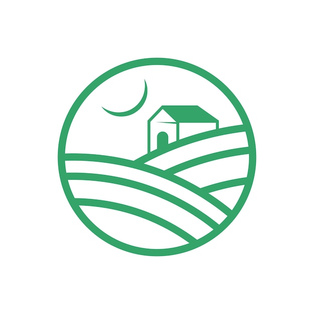 Agriculture logo icon design illustration