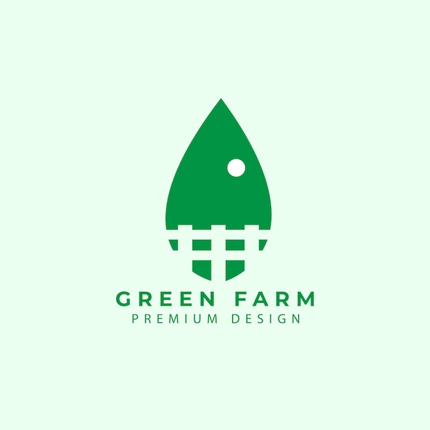 Agriculture logo isolated by green leaf vector icon symbol illustration design