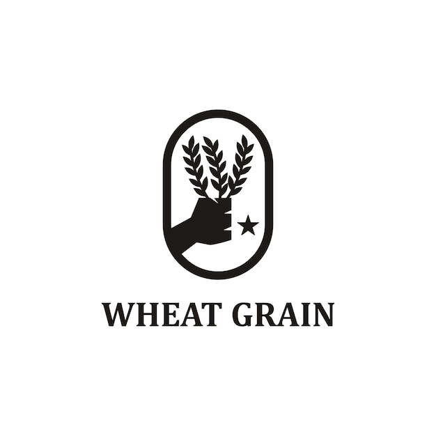 Agriculture Organic Wheat Logo Template Vector Icon Design