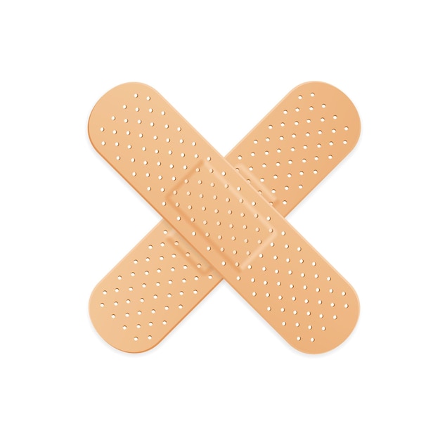 Aid Band Plaster Strip Medical Patch. Vector illustration