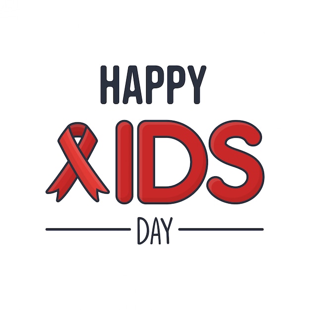 Aids Day Greeting Card Concept