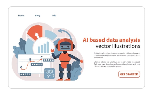 Vector aipowered data analysis advanced robotics integrating with analytics for comprehensive business