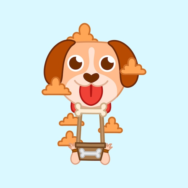 Air ballon cute dog theme