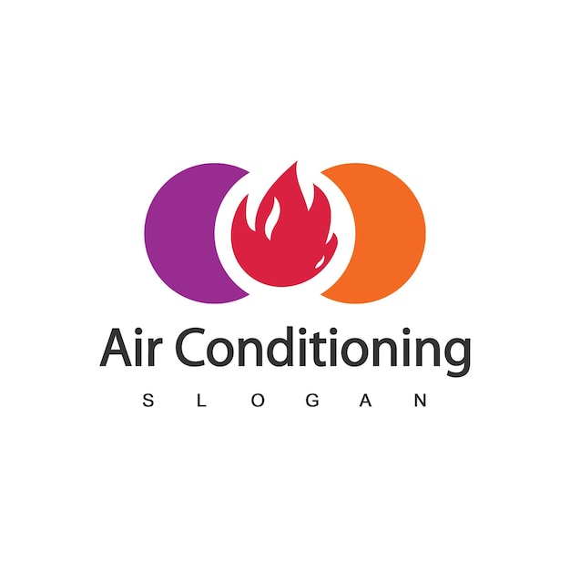 Air Conditioning Logo HVAC Logo Concept