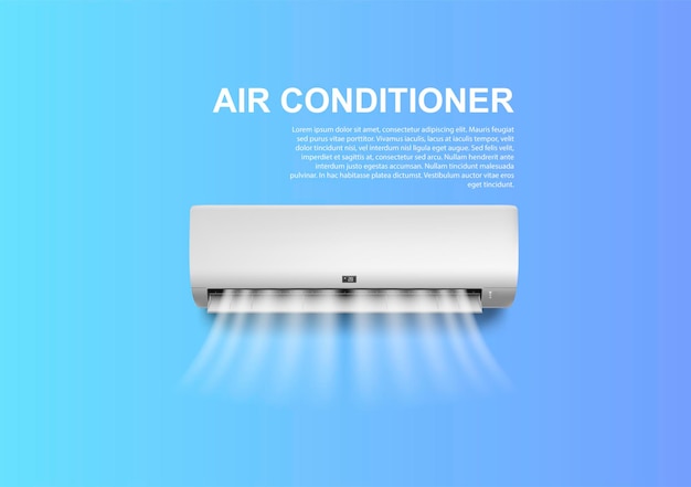 Air conditioning sale web banner or landing page Installing conditioner Isolated vector